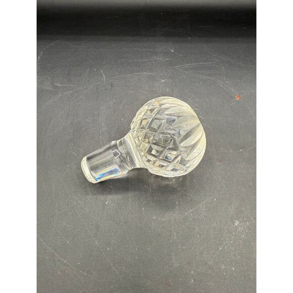 Vintage Ornate Crystal Decanter Stopper - Picture 1 of 9